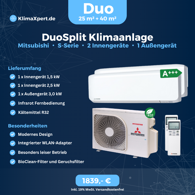 duo-split-klimaanlage-set-mit-2-innengeräten-mitsubishi-s-serie-SRK15ZS-WF_SRK25ZS-WF_SCM30ZS-W